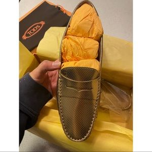 NEW TOD’S loafers still in box with bag never been worn!